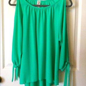 Size Medium cold shoulder blouse